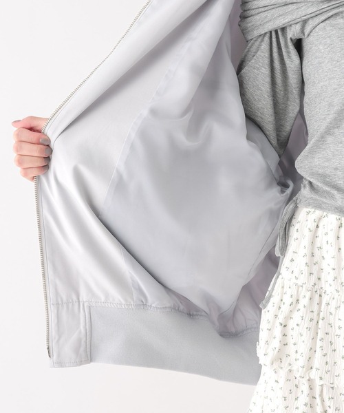 Heather（ヘザー）の「ギャザーBIG MA-1　656615（MA-1・レディース・ブルー/アイボリー/ブラック・FREE）」の7枚目の写真