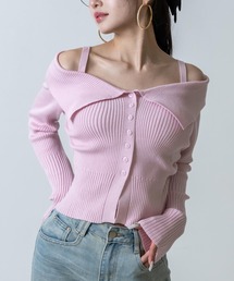 ANAP（アナップ）の「リブニット オフショルダー トップス（ニット/セーター）」