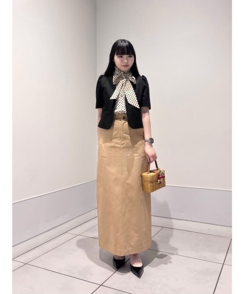 LOULOU WILLOUGHBY(ルルウィルビー)の「【LOULOU WILLOUGHBY】チノタイトロングスカート(スカート・レディース・ホワイト/ベージュ・2/1)」の21枚目の写真