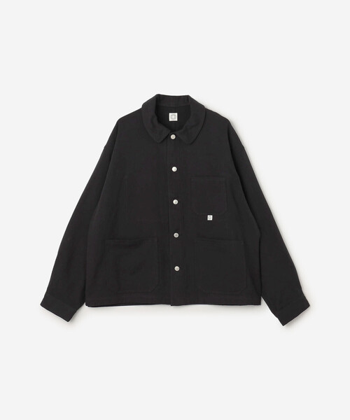 ORCIVAL（オーシバル）の「ORCIVAL | 〈別注〉ツイルダブルガーゼ カバーオール MEN（カバーオール・メンズ・ブラック・5/4）」の2枚目の写真