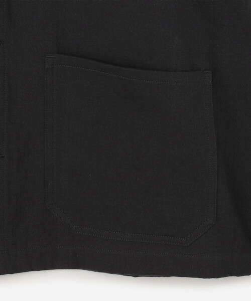 ORCIVAL（オーシバル）の「ORCIVAL | 〈別注〉ツイルダブルガーゼ カバーオール MEN（カバーオール・メンズ・ブラック・5/4）」の8枚目の写真