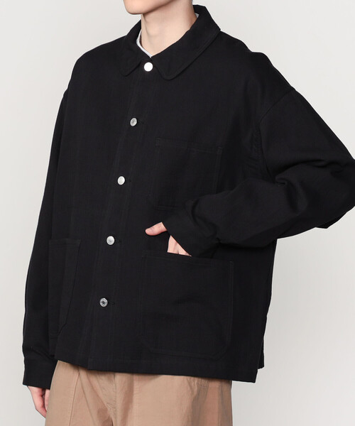 ORCIVAL（オーシバル）の「ORCIVAL | 〈別注〉ツイルダブルガーゼ カバーオール MEN（カバーオール・メンズ・ブラック・5/4）」の15枚目の写真