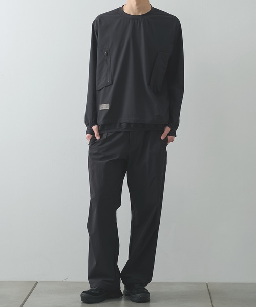 POLIQUANT(ポリクアント)の「【POLIQUANT/ポリクアント】THE DEFORMED L/S PULLOVER WITH UTILITY POCKETS(その他トップス・メンズ・カーキ/ブラック・2/1)」の3枚目の写真