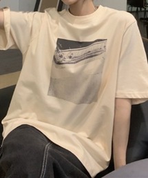 【26年春夏新作】オーバーサイズ フロントフォトプリント ビッグTシャツ