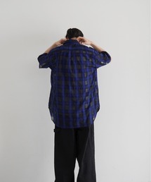 my beautiful landlet（マイビューティフルランドレット）の「my beautiful landlet Sheer check s/s shirt（シャツ/ブラウス）」