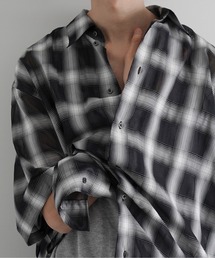 my beautiful landlet（マイビューティフルランドレット）の「my beautiful landlet Sheer check s/s shirt（シャツ/ブラウス）」