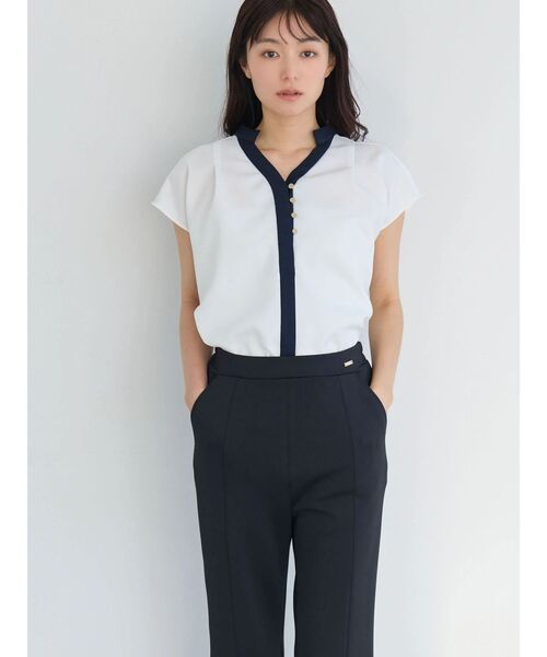 TONAL（トーナル）の「360°ストレッチスリムフレアパンツ（その他パンツ・レディース・ネイビー/ブラック/オフホワイト・MEDIUM/SMALL/LARGE）」の18枚目の写真