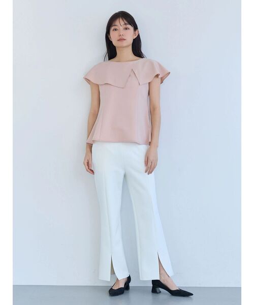 TONAL(トーナル)の「360°ストレッチスリムフレアパンツ(その他パンツ・レディース・ネイビー/ブラック/オフホワイト・MEDIUM/SMALL/LARGE)」の21枚目の写真