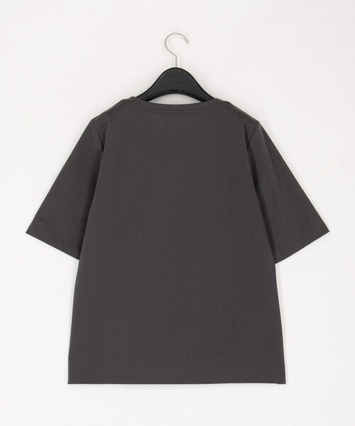 Gabardine K.T（ギャバジンケーティー）の「ポンチ キレイめTシャツ（Tシャツ/カットソー・レディース・ライトグレー/チャコール・7号）」の3枚目の写真