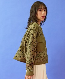 JETSET SOLO PLUS （ジェットセットソロプラス）の「【FONT LAB】ボタニカルレースドロストヘムブルゾン（ブルゾン）」