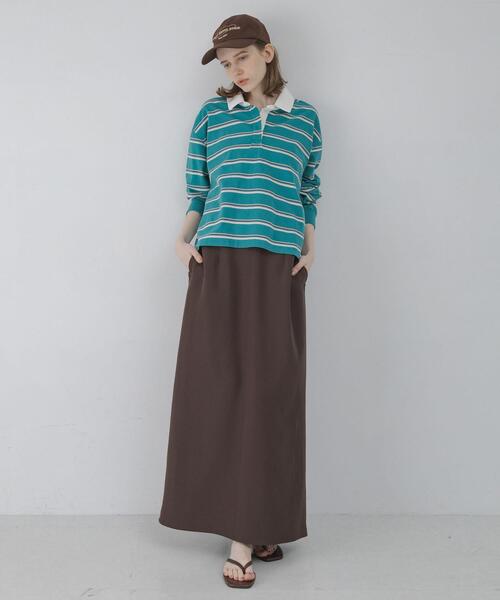 URBAN RESEARCH Sonny Label（アーバンリサーチサニーレーベル）の「マルチボーダーラガーシャツ（Tシャツ/カットソー・レディース・グリーン系その他/ブルー系その他/ピンク系その他・FREE）」の9枚目の写真