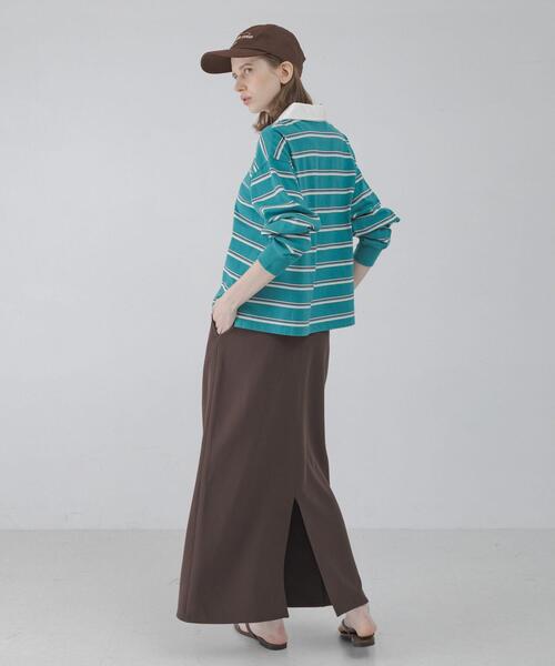 URBAN RESEARCH Sonny Label（アーバンリサーチサニーレーベル）の「マルチボーダーラガーシャツ（Tシャツ/カットソー・レディース・グリーン系その他/ブルー系その他/ピンク系その他・FREE）」の10枚目の写真