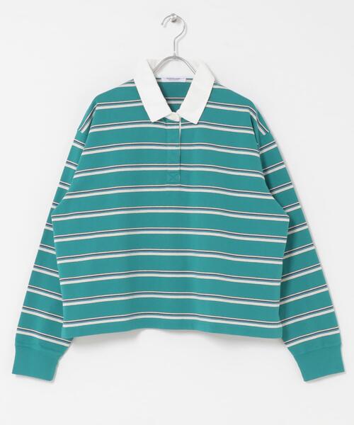 URBAN RESEARCH Sonny Label（アーバンリサーチサニーレーベル）の「マルチボーダーラガーシャツ（Tシャツ/カットソー・レディース・グリーン系その他/ブルー系その他/ピンク系その他・FREE）」の11枚目の写真