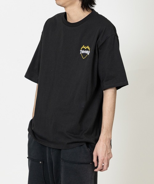 THRASHER(スラッシャー)の「【at】〔THRASHER/スラッシャー〕別注 ファイアーハート ワンポイントロゴ刺繍 クルーネック半袖Tシャツ S~Lサイズ展開(Tシャツ/カットソー・メンズ・ホワイト/アッシュグレー/ブラック・SMALL/LARGE/MEDIUM)」の22枚目の写真