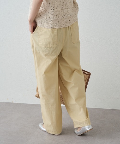 PUAL CE CIN（ピュアルセシン）の「高密度コットン製品染コクーンパンツ（その他パンツ・レディース・イエロー/ピンク/カーキ/ブラック・LARGE/MEDIUM）」の9枚目の写真