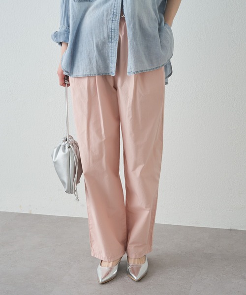 PUAL CE CIN（ピュアルセシン）の「高密度コットン製品染コクーンパンツ（その他パンツ・レディース・イエロー/ピンク/カーキ/ブラック・LARGE/MEDIUM）」の10枚目の写真