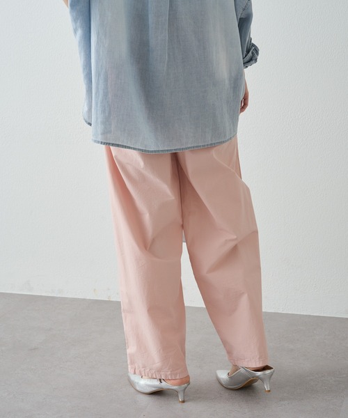 PUAL CE CIN（ピュアルセシン）の「高密度コットン製品染コクーンパンツ（その他パンツ・レディース・イエロー/ピンク/カーキ/ブラック・LARGE/MEDIUM）」の12枚目の写真