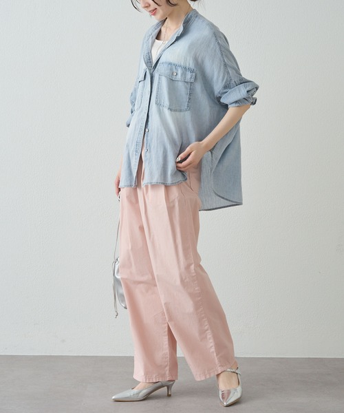 PUAL CE CIN（ピュアルセシン）の「高密度コットン製品染コクーンパンツ（その他パンツ・レディース・イエロー/ピンク/カーキ/ブラック・LARGE/MEDIUM）」の14枚目の写真