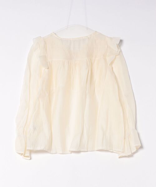 VIBGYOR（ヴィブジョー）の「【TUNE】リブフリルブラウス（シャツ/ブラウス・レディース・ホワイト・FREE）」の7枚目の写真