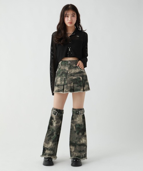 repipi armario（レピピ アルマリオ）の「デニムフリンジニーカバー（ソックス/靴下・キッズ・カモフラージュ/ブラック/ブルー・FREE）」の11枚目の写真