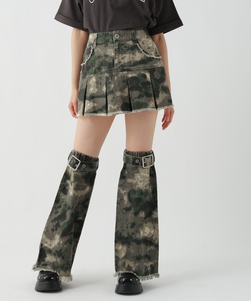 repipi armario（レピピ アルマリオ）の「デニムフリンジニーカバー（ソックス/靴下・キッズ・カモフラージュ/ブラック/ブルー・FREE）」の12枚目の写真