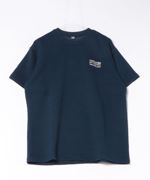 Kahiko(カヒコ)の「【Kahiko】SURF&Palms ジェイメンズTシャツ(Tシャツ/カットソー・メンズ・ベージュ/ネイビー/グリーン/ホワイト/グレー・FREE)」の1枚目の写真