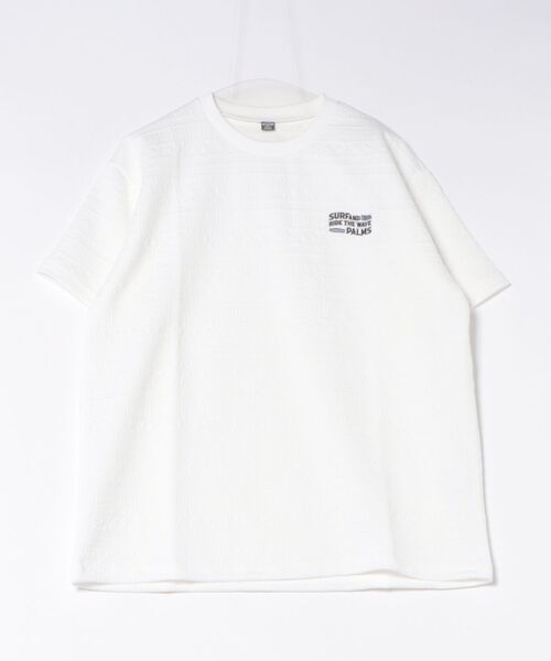Kahiko(カヒコ)の「【Kahiko】SURF&Palms ジェイメンズTシャツ(Tシャツ/カットソー・メンズ・ベージュ/ネイビー/グリーン/ホワイト/グレー・FREE)」の2枚目の写真