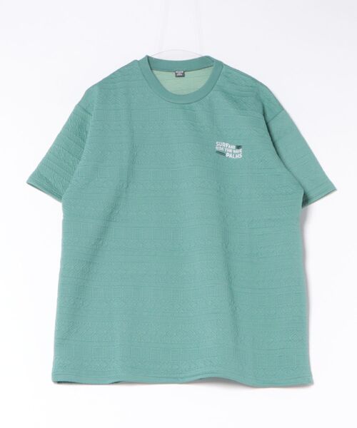 Kahiko(カヒコ)の「【Kahiko】SURF&Palms ジェイメンズTシャツ(Tシャツ/カットソー・メンズ・ベージュ/ネイビー/グリーン/ホワイト/グレー・FREE)」の5枚目の写真