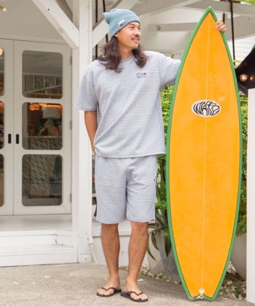 Kahiko(カヒコ)の「【Kahiko】SURF&Palms ジェイメンズTシャツ(Tシャツ/カットソー・メンズ・ベージュ/ネイビー/グリーン/ホワイト/グレー・FREE)」の6枚目の写真