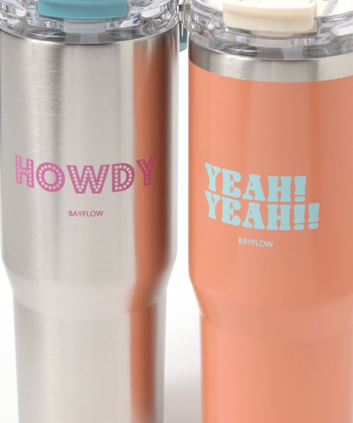 BAYFLOW（ベイフロー）の「[保冷・保温]BF TYPOストロー付きの2WAYステンレスタンブラー820ml（グラス/マグカップ/タンブラー・レディース・パープル/オレンジ/ホワイト/ライトグレー/グリーン・0）」の14枚目の写真