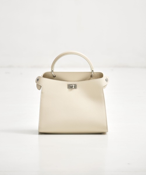 michino（ミチノ）の「【michino/ミチノ】LUTECE MINI/ルテス/ハンドバッグ/ショルダーバッグ（ハンドバッグ・レディース・ベージュ/アイボリー/ブラウン・FREE）」の2枚目の写真