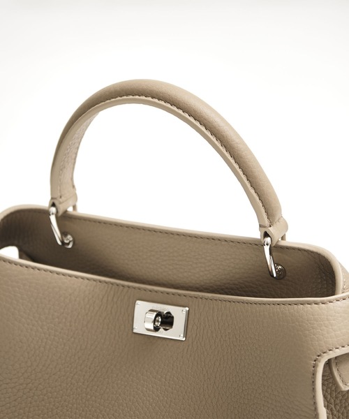 michino（ミチノ）の「【michino/ミチノ】LUTECE MINI/ルテス/ハンドバッグ/ショルダーバッグ（ハンドバッグ・レディース・ベージュ/アイボリー/ブラウン・FREE）」の7枚目の写真