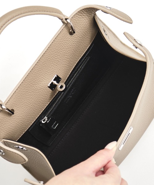 michino（ミチノ）の「【michino/ミチノ】LUTECE MINI/ルテス/ハンドバッグ/ショルダーバッグ（ハンドバッグ・レディース・ベージュ/アイボリー/ブラウン・FREE）」の10枚目の写真