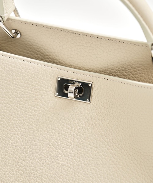 michino（ミチノ）の「【michino/ミチノ】LUTECE MINI/ルテス/ハンドバッグ/ショルダーバッグ（ハンドバッグ・レディース・ベージュ/アイボリー/ブラウン・FREE）」の15枚目の写真