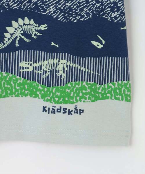 kladskap(クレードスコープ)の「蓄光プリント地層と化石半袖Tシャツ【接触冷感・速乾】(Tシャツ/カットソー・キッズ・ライトグレー/オフホワイト・130cm/120cm/100cm/90cm/110cm)」の13枚目の写真