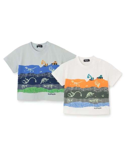 kladskap(クレードスコープ)の「蓄光プリント地層と化石半袖Tシャツ【接触冷感・速乾】(Tシャツ/カットソー・キッズ・ライトグレー/オフホワイト・130cm/120cm/100cm/90cm/110cm)」の16枚目の写真