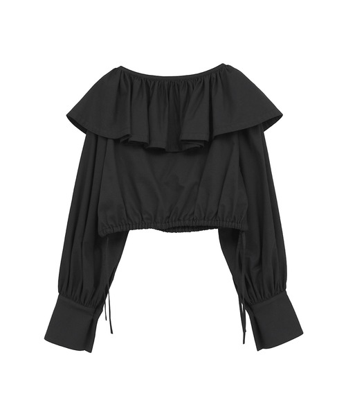 CLANE*クラネ　RAFFLE NECK フリルブラウス　襟　ホワイト 現行品 CLANE（クラネ）の「RUFFLE NECK BLOUSE（シャツ/ブラウス）」 - WEAR