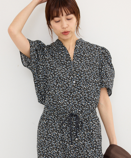 IENA(イエナ)の「《セットアップ対応》ソフトヴィンテージフラワーブラウス(シャツ/ブラウス・レディース・ブラック・FREE)」の14枚目の写真