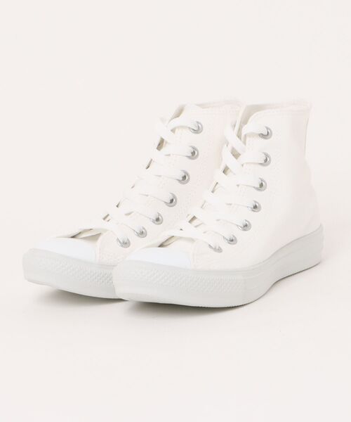CONVERSE（コンバース）の「《CONVERSE》ALL STAR LIGHT HI オールスター　ライト　ＨＩ（スニーカー・メンズ・ブラック×ホワイト/ホワイト×ホワイト/ブラック×ブラック・23.0cm/23.5cm/24.0cm/24.5cm/25.0cm/25.5cm/26.0cm/26.5cm/27.0cm/27.5cm/28.0cm/22.5cm）」の2枚目の写真