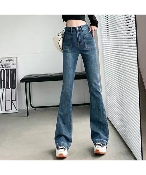 CHEER(チアー)の「ベルト付きストレッチデニムフレアパンツ(デニムパンツ・レディース・グレー/ブルー/ブラック・M/L/S)」の13枚目の写真
