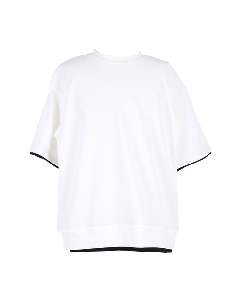 coca（coca）（コカ）の「エンボスレイヤード風トップス（Tシャツ/カットソー・メンズ・ダークグリーン/ホワイト/ライトグレー/ブラック・L/XL/M）」の19枚目の写真