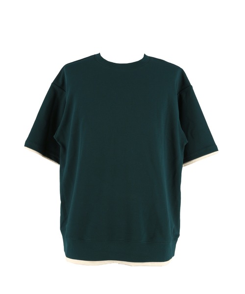 coca（coca）（コカ）の「エンボスレイヤード風トップス（Tシャツ/カットソー・メンズ・ダークグリーン/ホワイト/ライトグレー/ブラック・L/XL/M）」の20枚目の写真