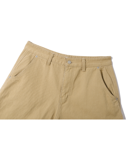 BASEMOMENT(ベースモーメント)の「シンチバックカーブドウォッシングツイルパンツベージュ(その他パンツ・メンズ・その他・M/L/XL)」の4枚目の写真