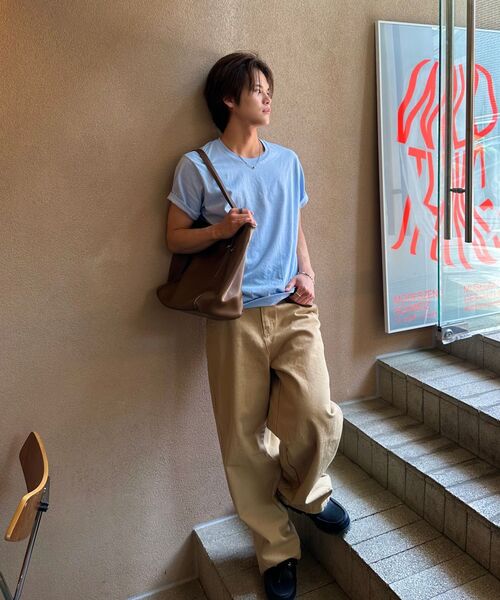 BASEMOMENT(ベースモーメント)の「シンチバックカーブドウォッシングツイルパンツベージュ(その他パンツ・メンズ・その他・M/L/XL)」の15枚目の写真