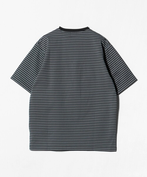 green label relaxing(グリーンレーベルリラクシング)の「ポンチ ボーダー クルーネック 半袖 Tシャツ カットソー(Tシャツ/カットソー・メンズ・ライトグレー/ブラック・S/XL/L/M)」の13枚目の写真