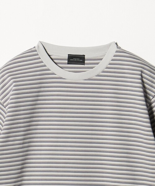 green label relaxing(グリーンレーベルリラクシング)の「ポンチ ボーダー クルーネック 半袖 Tシャツ カットソー(Tシャツ/カットソー・メンズ・ライトグレー/ブラック・S/XL/L/M)」の18枚目の写真