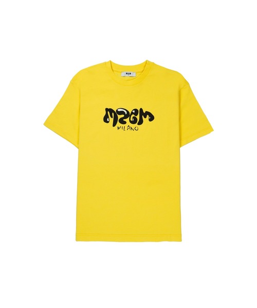 MSGM KIDS カーブライン ロゴTシャツ（Tシャツ/カットソー）｜MSGM 
