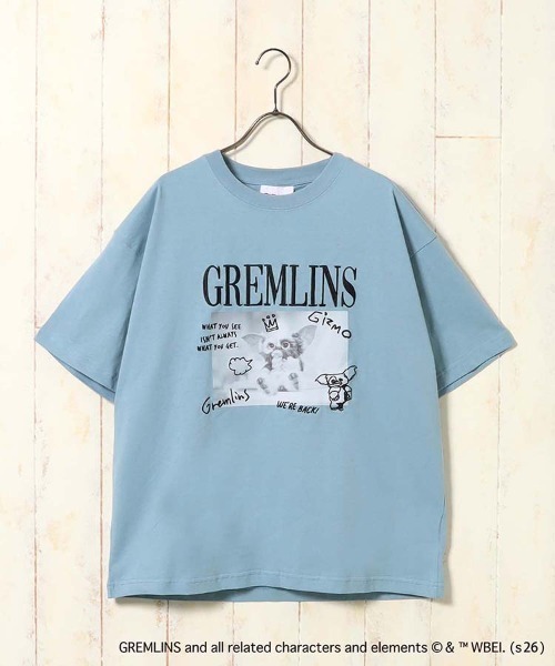 Bleu Bleuet(ブルーブルーエ)の「グレムリンフォト刺繍プリントTシャツ(Tシャツ/カットソー・レディース・ブルーグレー/ブラック/ホワイト・L/M)」の3枚目の写真