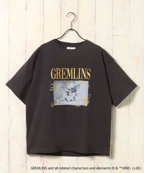 Bleu Bleuet(ブルーブルーエ)の「グレムリンフォト刺繍プリントTシャツ(Tシャツ/カットソー・レディース・ブルーグレー/ブラック/ホワイト・L/M)」の11枚目の写真