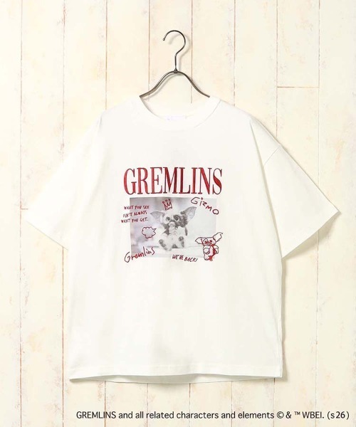 Bleu Bleuet(ブルーブルーエ)の「グレムリンフォト刺繍プリントTシャツ(Tシャツ/カットソー・レディース・ブルーグレー/ブラック/ホワイト・L/M)」の12枚目の写真